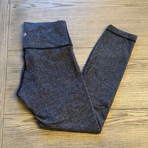 Lululemon Cozy Wunder Under Herringbone Leggings 6
